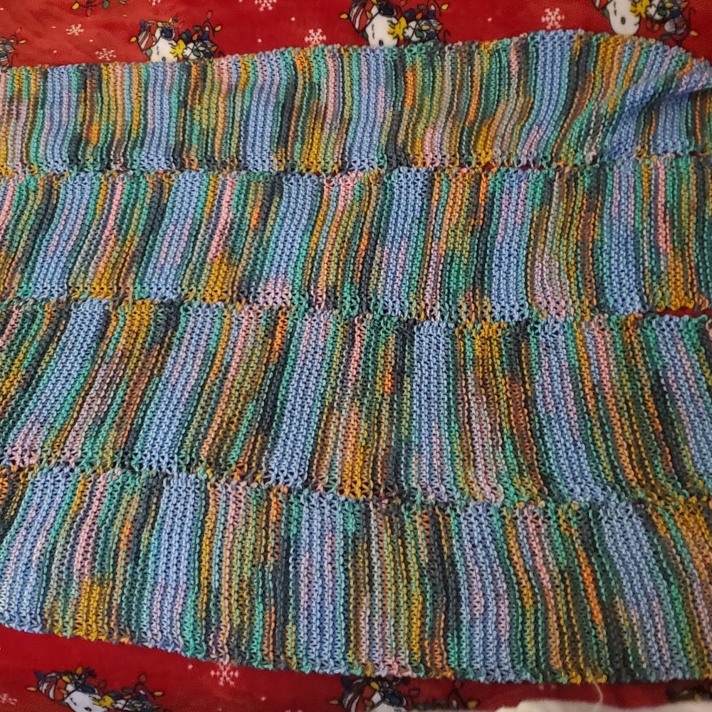 Multicolor Knit Blanket